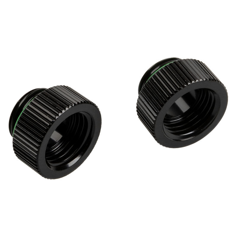 BitsPower Touchaqua adapter straight G1 / 4 inch male to G1 / 4 inch female - 2 pack, black : image 1