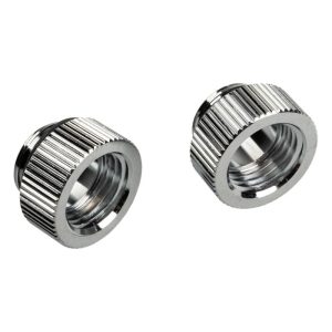 BitsPower Touchaqua adapter straight G1 / 4 inch male to G1 / 4 inch female - 2-pack, silver : image 1