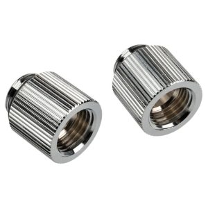 BitsPower Touchaqua adapter straight G1 / 4 inch male to G1 / 4 inch female - 2-pack, 15mm, silver : image 1