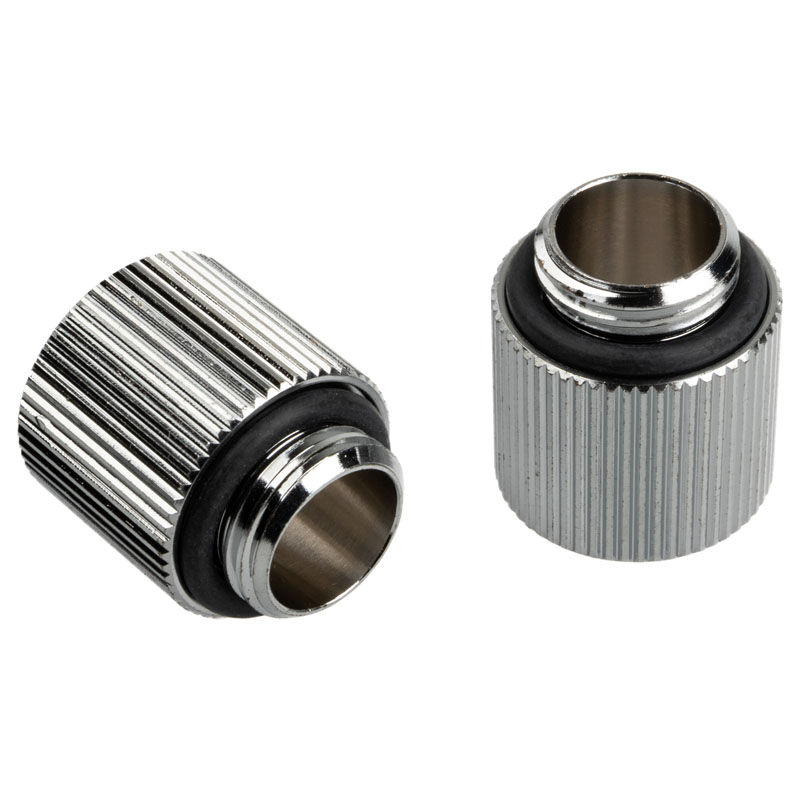 BitsPower Touchaqua adapter straight G1 / 4 inch male to G1 / 4 inch female - 2-pack, 15mm, silver : image 2