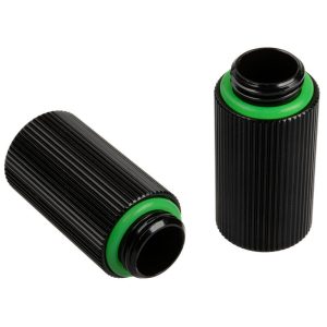 BitsPower Touchaqua adapter straight G1 / 4 inch male to G1 / 4 inch female - 2-pack, 30mm, black