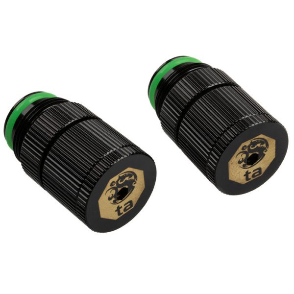 BitsPower Touchaqua water outlet G1 / 4 inch male – 2-pack, black