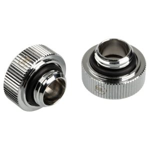 BitsPower Touchaqua adapter connection G1 / 4 inch male to 16mm AD hardtube - 2-pack, silver : image 2