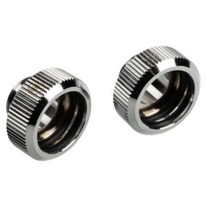 BitsPower Touchaqua adapter connection G1 / 4 inch male to 16mm AD hardtube - 2-pack, silver : image 1