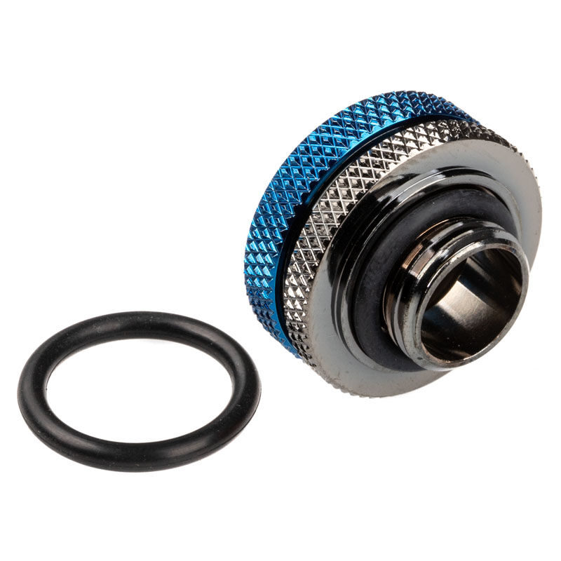 BitsPower Multi-Link adapter connection straight G1 / 4 inch male to 16mm AD hardtube - glossy black / b : image 2