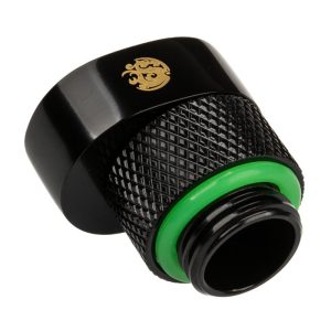 BitsPower X-Cross adapter G1 / 4 inch male to G1 / 4 inch female thread - 5mm offset, black matt