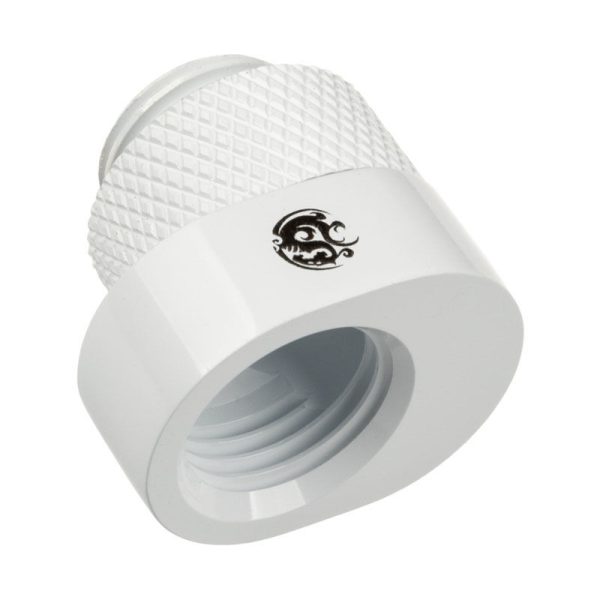 BitsPower X-Cross adapter G1 / 4 inch male to G1 / 4 inch female – 5mm offset, white