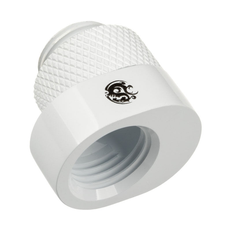 BitsPower X-Cross adapter G1 / 4 inch male to G1 / 4 inch female - 5mm offset, white : image 1