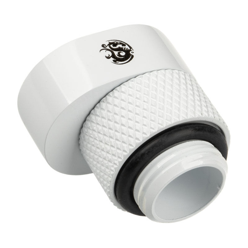 BitsPower X-Cross adapter G1 / 4 inch male to G1 / 4 inch female - 5mm offset, white : image 2