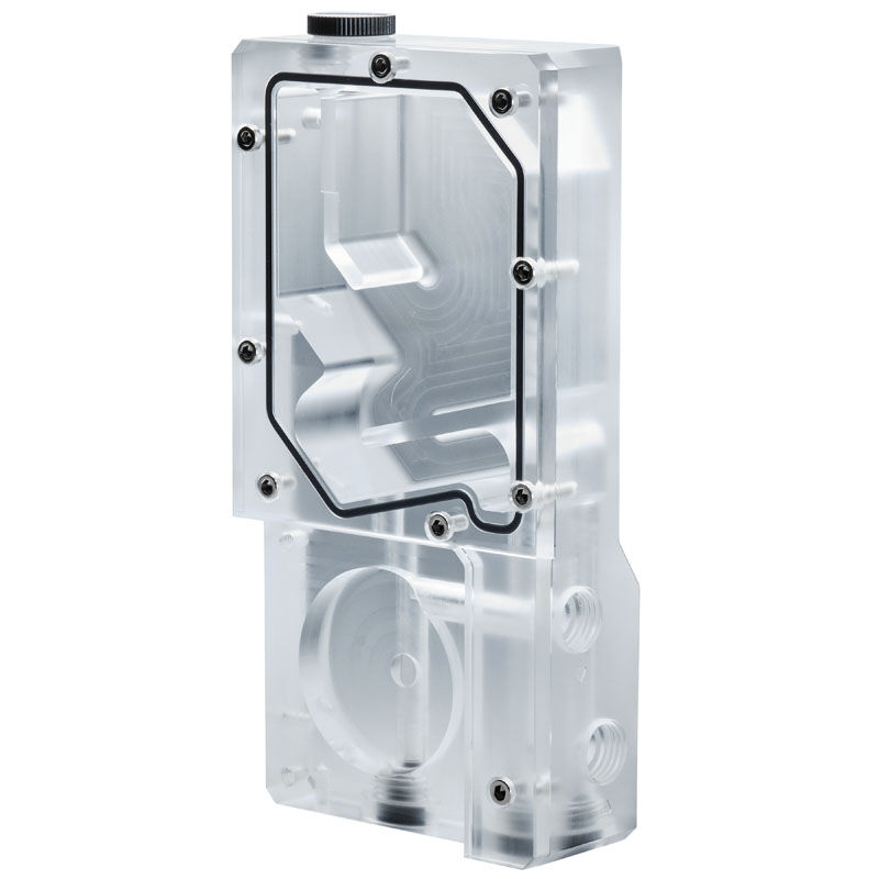 Phanteks R160C Reservoir - Transparent Acrylic Backplate, DRGB LED : image 5