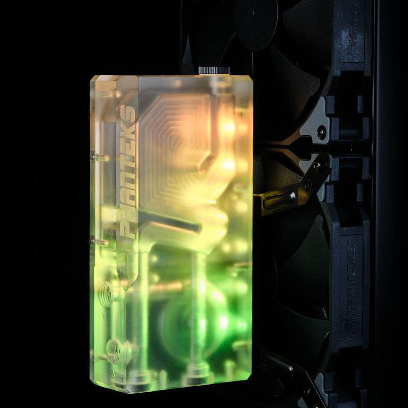 Phanteks R160C Reservoir - Transparent Acrylic Backplate, DRGB LED : image 6