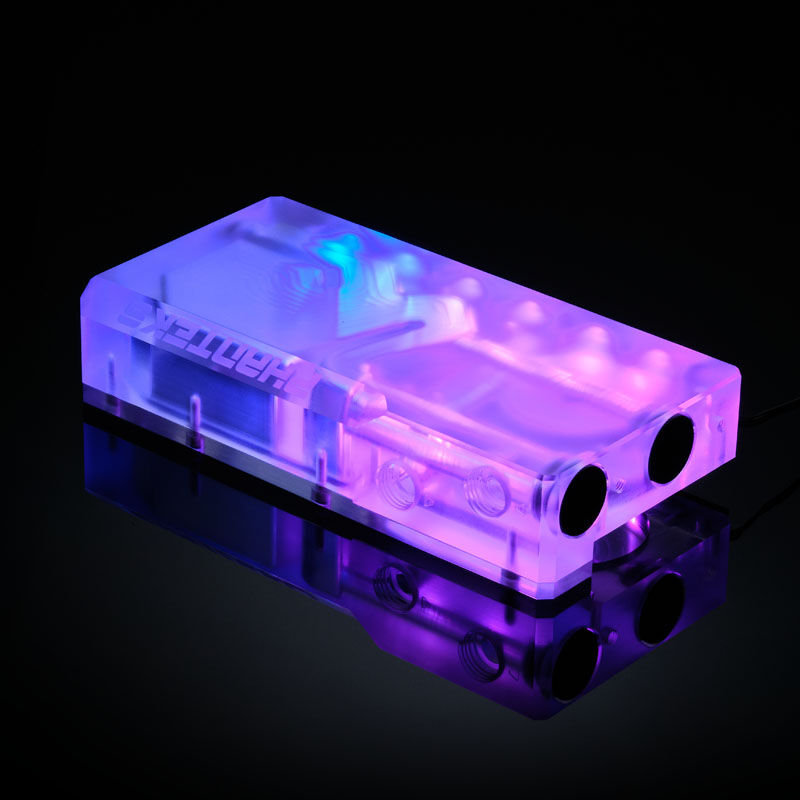 Phanteks R160C Reservoir - Transparent Acrylic Backplate, DRGB LED : image 7