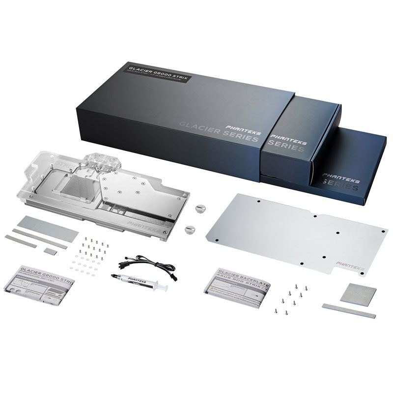PHANTEKS Glacier G6000 STRIX GPU Water Block, ASUS RX 6800/6900 Strix / TUF, D-RGB - with backplate, ch