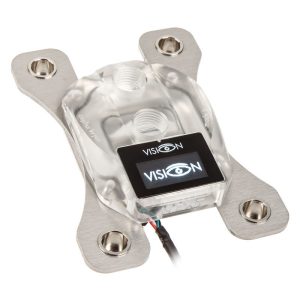 Aquacomputer cuplex kryos NEXT with VISION AM4/AM5 - acrylic / nickel