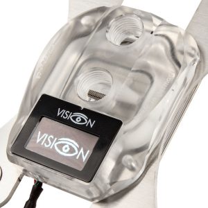 Aquacomputer cuplex kryos NEXT with VISION AM4/AM5 - acrylic / nickel