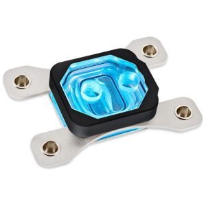 Aqua Computer cuplex kryos NEXT RGBpx AM4 - acrylic + 925 silver, black