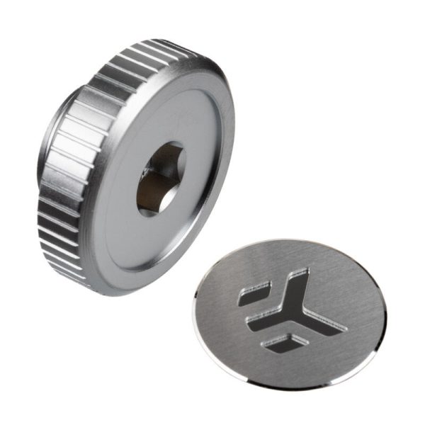 EK-Quantum Torque Plug w/Badge – Satin Titanium