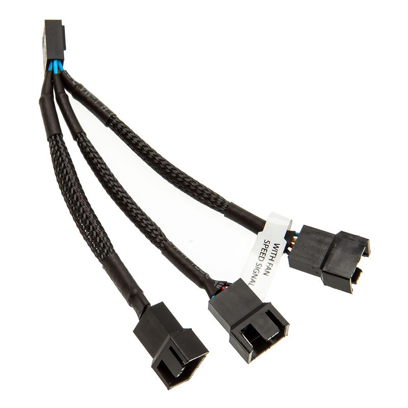 EK Water Blocks EK-Cable Y-switch for 3x 4-pin PWM fan - 10 cm : image 2
