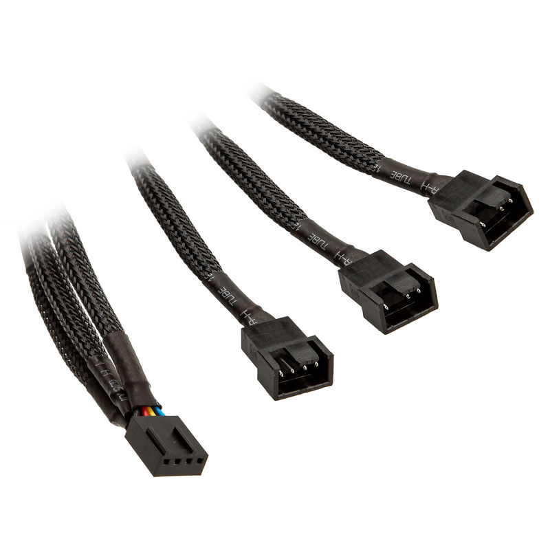 EK Water Blocks EK-Cable Y-switch for 3x 4-pin PWM fan - 10 cm : image 1