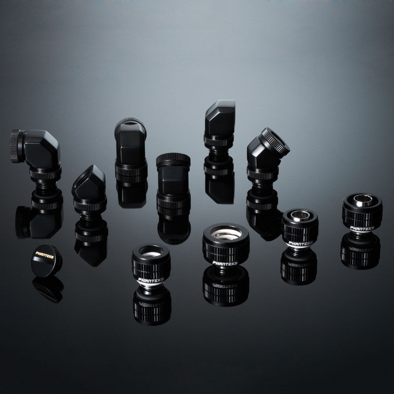 PHANTEKS Rotary Hard Tube Fitting 12mm 45 degrees G1 / 4 - black, rotatable : image 6