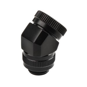 PHANTEKS Rotary Hard Tube Fitting 12mm 45 degrees G1 / 4 - black, rotatable : image 1