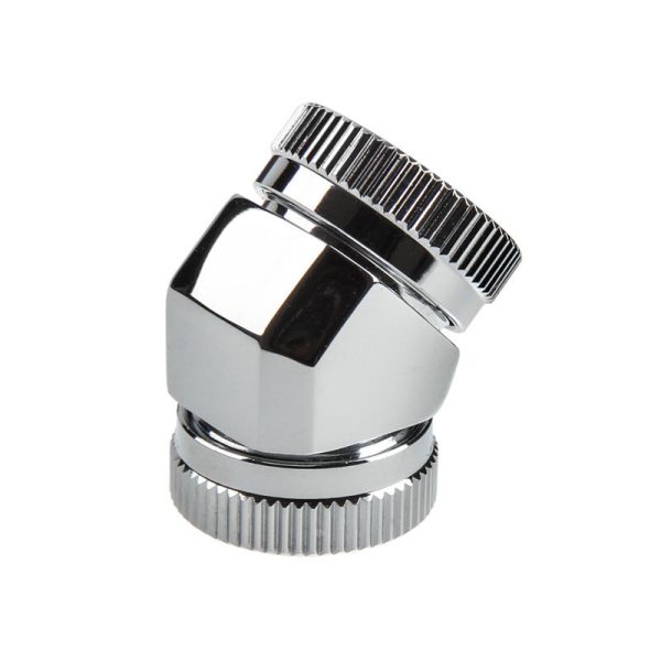 PHANTEKS Hard-Tube Adapter 2x 12mm 45 degrees – chrome