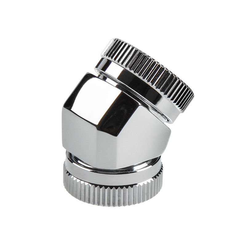 PHANTEKS Hard-Tube Adapter 2x 12mm 45 degrees - chrome