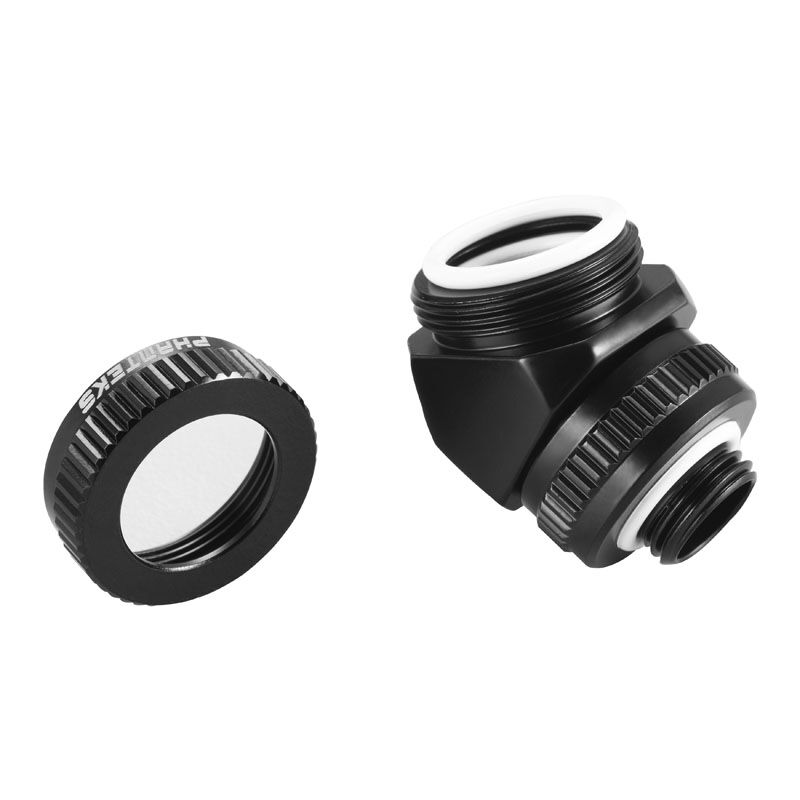 PHANTEKS Glacier Rotary Hard-Tube Fitting 16mm 45 degrees G1/4 - black, rotatable : image 3