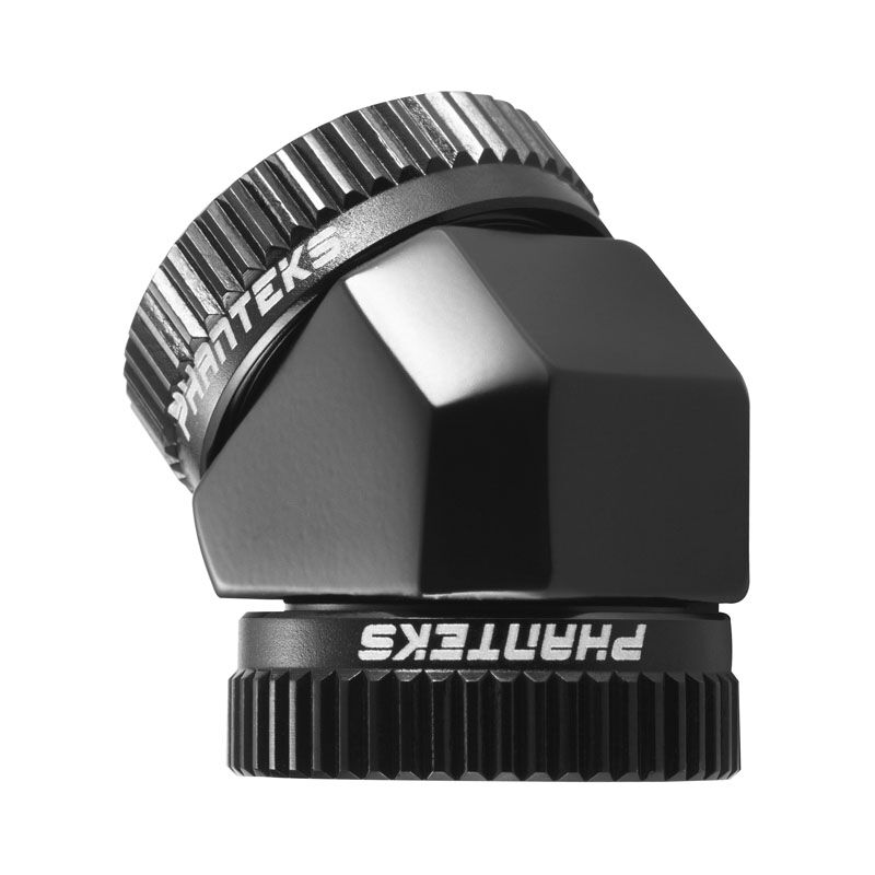 PHANTEKS Glacier Hard Tube Adapter 2x 16mm 45 degrees - black : image 1