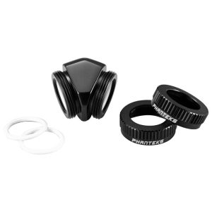 PHANTEKS Glacier Hard Tube Adapter 2x 16mm 45 degrees - black : image 3