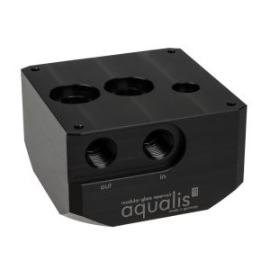 Aqua Computer Pump adapter for D5 pumps, compatible with aqualis base, G1/4