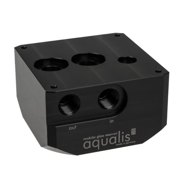 Aqua Computer Pump adapter for D5 pumps, compatible with aqualis base, G1/4