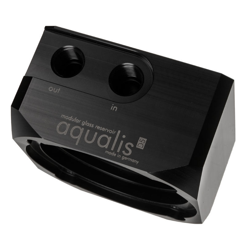 Aqua Computer Pump adapter for D5 pumps, compatible with aqualis base, G1/4