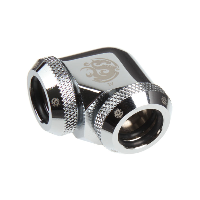 BitsPower Multi-Link Adapter 90 Grad for 2 x 12mm AD - shiny silver