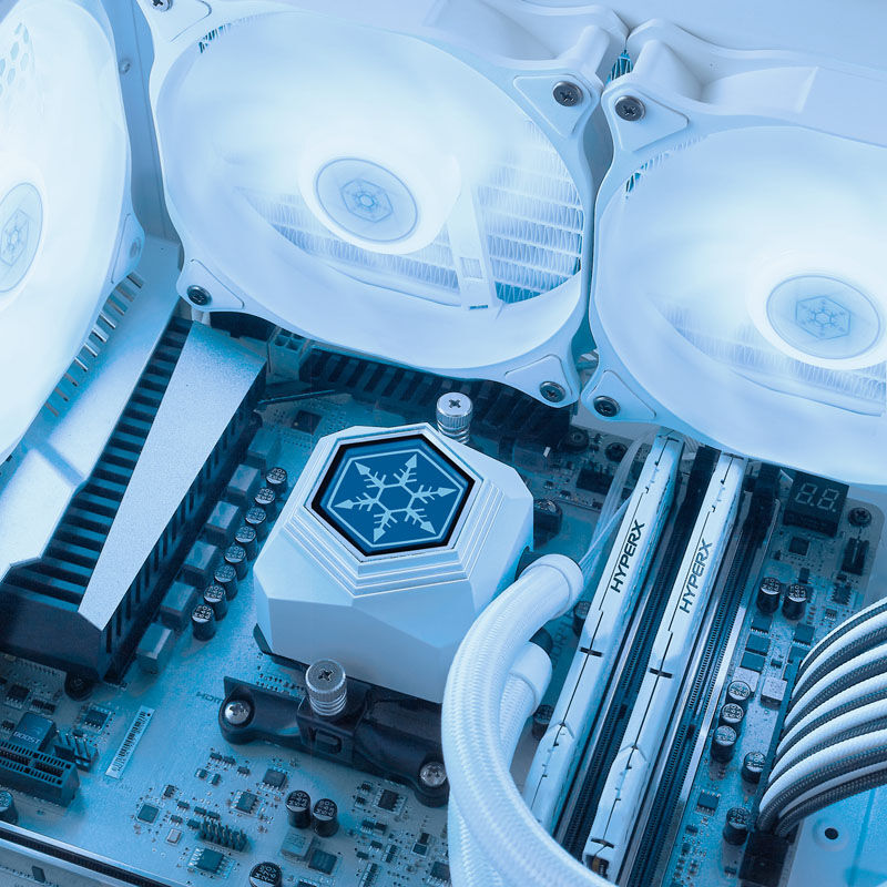 Silverstone Permafrost PF360-ARGB, V2 Complete water cooling, white - 360mm : image 9