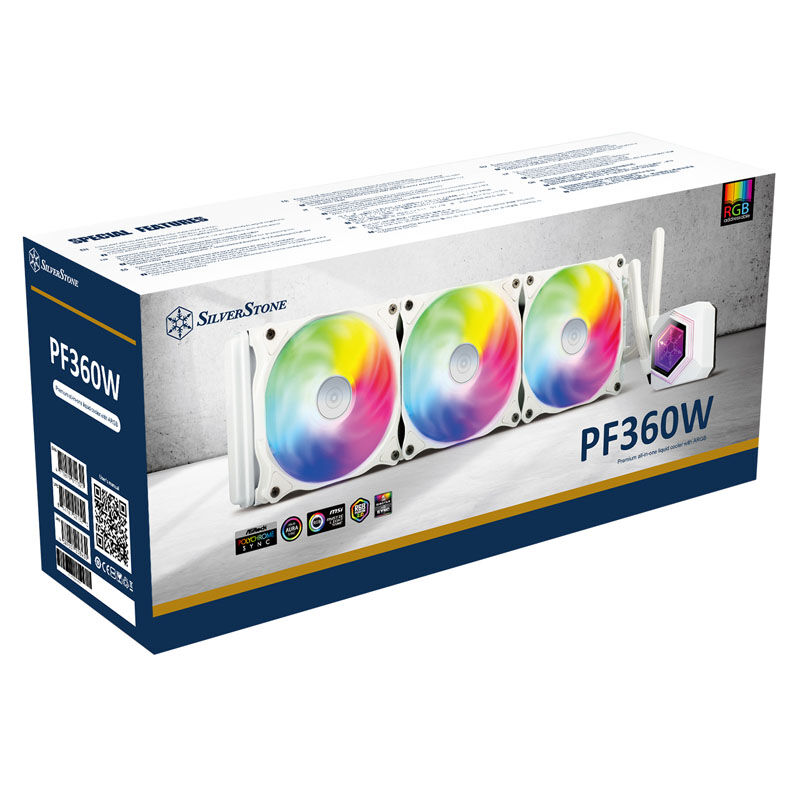 Silverstone Permafrost PF360-ARGB, V2 Complete water cooling, white - 360mm : image 10