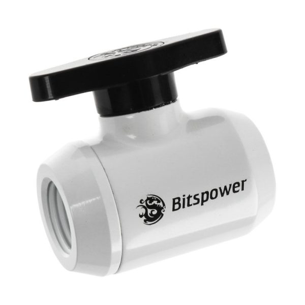 Bitspower Ball Valve 1/4 inch – Deluxe White