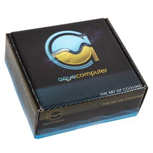 Aquacomputer VISION Touch table top unit, matte nickel plating, IR receiver and ambient temperature sensor