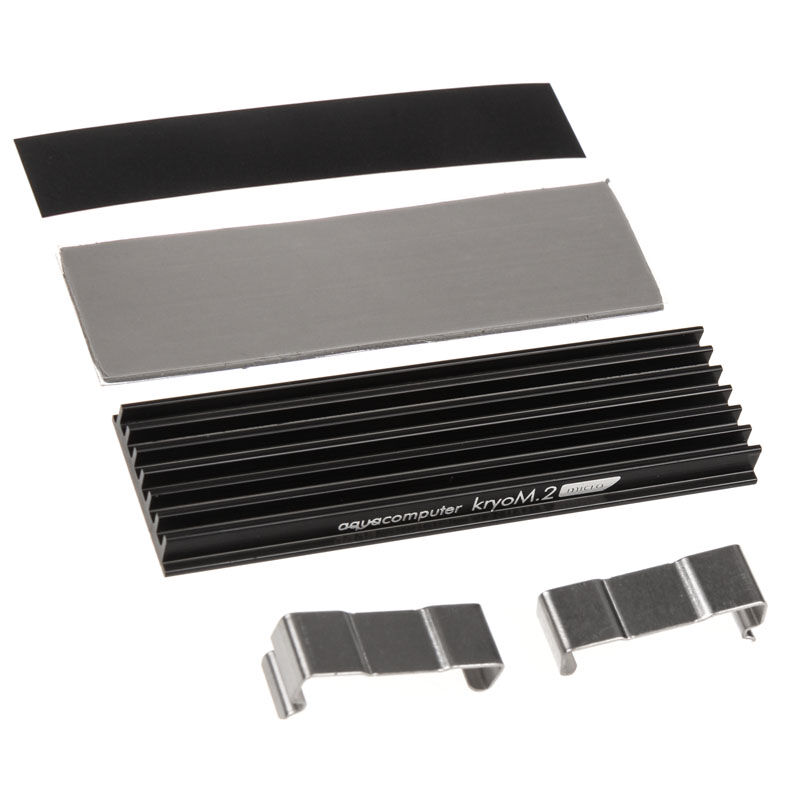 Aqua Computer kryoM.2 micro passive cooler for M.2 2280 SSD