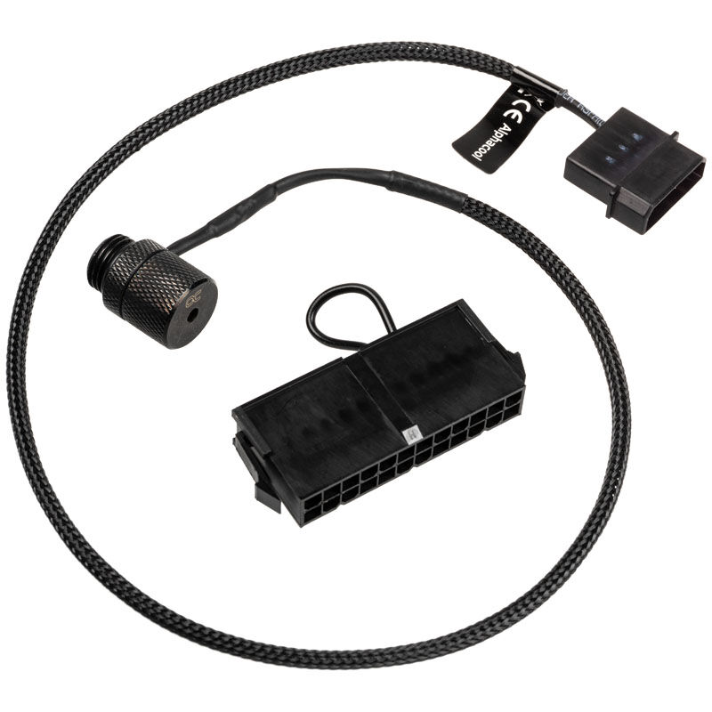 Alphacools Icicle laser fitting G1 / 4 inch male - 4-pin Molex connector, black