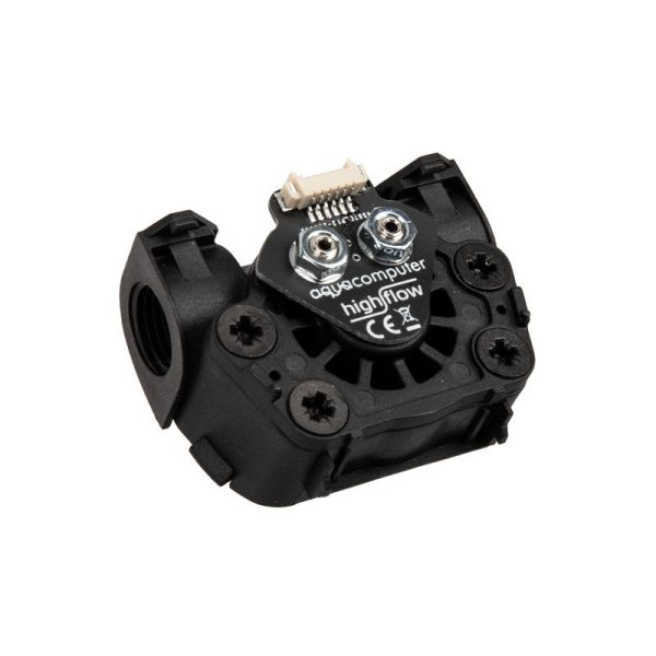 Aqua Computer Flow sensor high flow LT, 2x G1 / 4 – black