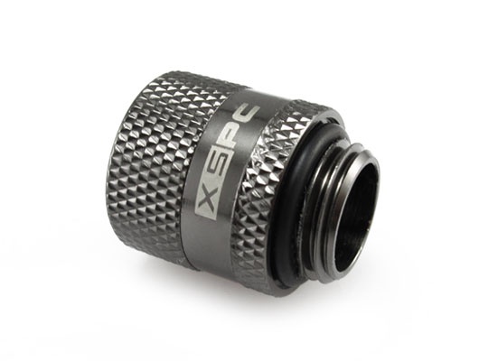XSPC G1/4 Male to Female Rotary Fitting - Black Chrome : image 2