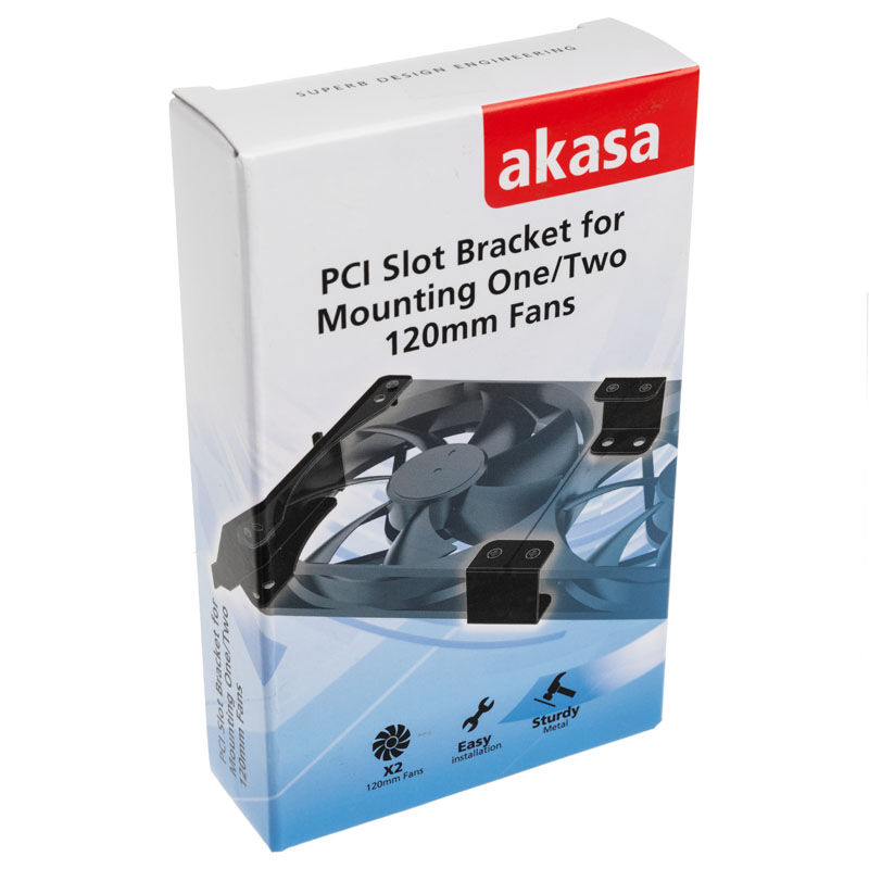 Akasa PCI slot mounting system for fans - 120mm