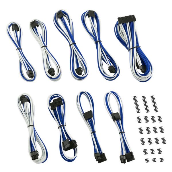 CableMod Classic ModMesh C-Series Corsair AXi, HXi and RM Cable Kit – White / Blue