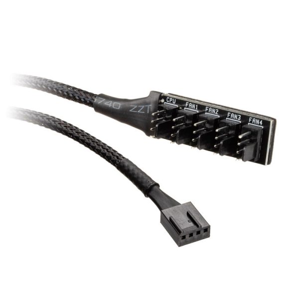Akasa FLEXA FP5H PWM Splitter Hub – black