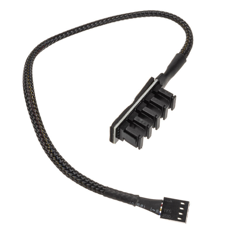 Akasa FLEXA FP5H PWM Splitter Hub - black