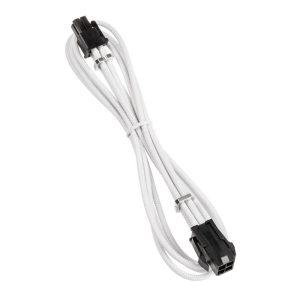 BitFenix Alchemy 4-pin ATX12V extension cable, 45 cm, sleeved - white