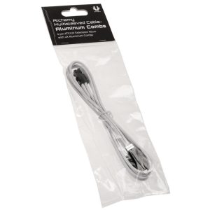 BitFenix Alchemy 4-pin ATX12V extension cable, 45 cm, sleeved - white