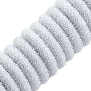 CableMod Pro Coiled Keyboard Cable USB-C to USB Type A, Glacier White - 150cm