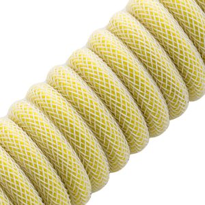 CableMod Pro Coiled Keyboard Cable USB-C to USB Type A, Lemon Ice - 150cm : image 2